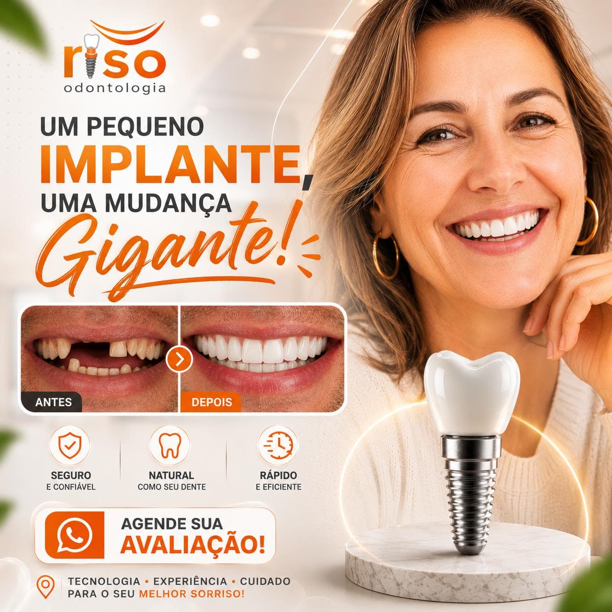 Sorriso natural e sereno - Riso Odontologia
